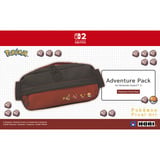 HORI Adventure Pack Umhängetasche (Pixel Rot) rot/schwarz, für Nintendo Switch 2 / Switch / Switch OLED / Switch Lite