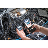 Hazet Batterietester Mini , Messgerät schwarz, Für 12 V Systeme, mit QR-Code Funktion