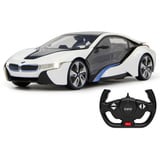 Jamara Deluxe Car Series - BMW I8, RC weiß, Maßstab 1:14, 2,4 GHz