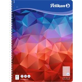 Pelikan Spiralblock kariert 28 A4, College Block blau, 80 Blatt