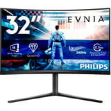 Philips Evnia 32M2C5500W, Gaming-Monitor 80 cm (31.5 Zoll), anthrazit, QHD, VA, Curved, USB-Hub, 240Hz Panel