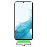 SAMSUNG Silicone Cover with Strap, Handyhülle weiß/grün, Samsung Galaxy S22