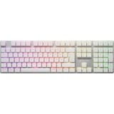 Sharkoon PureWriter RGB, Gaming-Tastatur weiß, DE-Layout, Kailh Choc Low Profile Blue