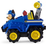 Spin Master Paw Patrol Dino Rescue Chases Basis Fahrzeug, Spielfahrzeug blau/gelb, Inkl. Hundefigur und Überraschungs-Dino