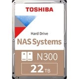 Toshiba N300  22 TB, Festplatte SATA 6 Gb/s, 3,5"
