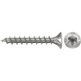 fischer Spanplattenschraube PowerFast II 3,5x30 Senkkopf TX 200 Stück, mit Vollgewinde, Edelstahl A2