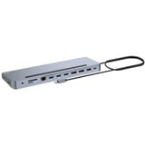 i-tec USB-C Metal Ergonomic Triple 4K Docking Station, Dockingstation HDMI, DP, USB-C, PD