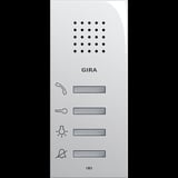 0 Wohnungsstation Freisprechen Aufputz Kunststoff System 55 mit Schaltfunktionen und Freisprechen weiß (glänzend), Retail