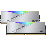 ADATA CUDIMM 48 GB DDR5-8400 (2x 24 GB) Dual-Kit, Arbeitsspeicher silber, AX5CU8400C4024G-DCLACRSG, XPG Lancer Neon RGB