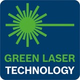 Bosch Linienlaser GLL 2-15 G Professional, Kreuzlinienlaser blau/schwarz, grüne Laserlinien