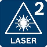 Bosch Linienlaser GLL 2-15 G Professional, Kreuzlinienlaser blau/schwarz, grüne Laserlinien