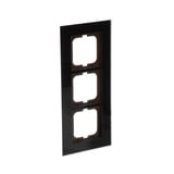 Busch-Jaeger Rahmen 3-fach schwarz, Retail