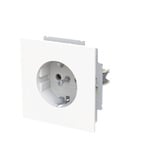 Busch-Jaeger Schutzkontakt Steckdose Safety Plus weiß, Retail