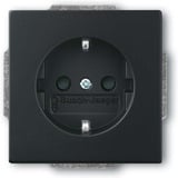 Busch-Jaeger Schutzkontaktsteckdose Einsatz Typ F 20 EUCRB-885 schwarz, Retail