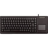 CHERRY XS Touchpad Keyboard G84-5500, Tastatur schwarz, DE-Layout, Rubberdome