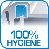 Emsa CLIP & CLOSE Aufschnittbox-System 1,65 + 1,0 Liter, 3-teilig, Dose transparent/blau, rechteckig