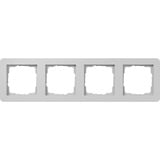 Gira Abdeckrahmen vierfach grau, Retail