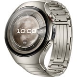 Huawei Watch 5 46mm (Rates-L29M), Smartwatch silber, Titan-Armband, Gehäuse aus Titanium