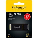 Intenso High Speed Line 64 GB, USB-Stick schwarz/gelb, USB-A 3.2 Gen 2