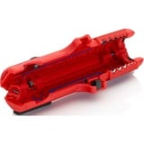 KNIPEX Universal-Abisolier-/ Abmantelungswerkzeug 16 85 125 SB rot/blau, für Rund- und Feuchtraumkabel