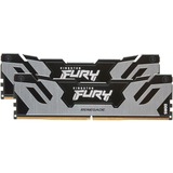 Kingston FURY DIMM 32 GB DDR5-6400 Kit, Arbeitsspeicher schwarz/silber, KF564C32RSK2-32, Fury Renegade Silver, XMP