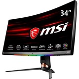 MSI Optix MPG341CQR, Gaming-Monitor 86.36 cm(34 Zoll), schwarz, AMD FreeSync, UWQHD, Curved, 144Hz Panel