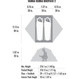 MSR Kuppelzelt Hubba Hubba Bikepack 2 olivgrün/rot, Modell 2024