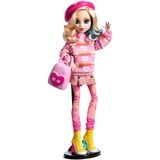Mattel Monster High Wednesday Sammelpuppe - Enid Sinclair in pink mit Accessoires 