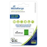 MediaRange Color Edition 32 GB, USB-Stick weiß/grün, USB-A 2.0