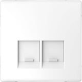 Merten Zentralplatte mit integrierten Verschlussschiebern weiß, Retail