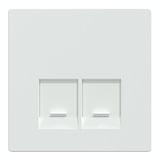 Merten Zentralplatte mit integrierten Verschlussschiebern weiß, Retail