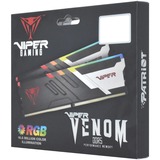 Patriot DIMM 32 GB DDR5-6600 (2x 16 GB) Dual-Kit, Arbeitsspeicher schwarz, PVV532G660C34K, Viper Venom, INTEL XMP