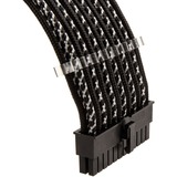 Phanteks Verlängerungskabel-Set X-Muster Black/Silver, 4-teilig schwarz/silber, 50cm