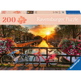 Ravensburger Feel Well & Puzzle - Fahrräder in Amsterdam 200 Teile