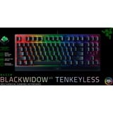 Razer Blackwidow V3 Tenkeyless, Gaming-Tastatur schwarz, DE-Layout, Razer Green