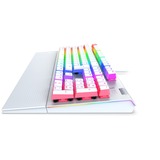 SPC Gear GK650K Omnis, Gaming-Tastatur weiß/transparent, DE-Layout, Kailh RGB Brown, Pudding Edition