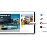 Samsung FLIP WM55FX, Public Display weiß/grau, UltraHD/4K, Touchfunktion, Multi‑Touch