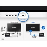 Samsung FLIP WM55FX, Public Display weiß/grau, UltraHD/4K, Touchfunktion, Multi‑Touch