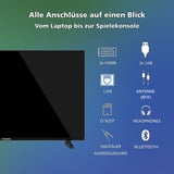 Telefunken QU43VP750S, QLED-Fernseher 108 cm (43 Zoll), schwarz, UltraHD/4k, Smart TV, Triple-Tuner, VIDAA-Betriebssystem