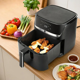 Wilfa Crispier 8L AF3B-80P, Fritteuse schwarz, Airfryer