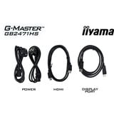 iiyama G-Master GB2471HS-B1 Red Eagle, Gaming-Monitor 60.5 cm (23.8 Zoll), schwarz (matt), FullHD, Fast-IPS, HDMI, DP, G-Sync komp., 240Hz Panel