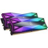 ADATA DIMM 16 GB DDR4-3200 Kit, Arbeitsspeicher grau, AX4U32008G16A-DT60, XPG SPECTRIX D60G, XMP