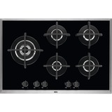 AEG HG795550XB, Autarkes Kochfeld edelstahl/schwarz, 75 cm