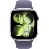 Apple Watch Series 11, Smartwatch silber, Aluminium, 42 mm, Sportarmband nebelviolett M/L