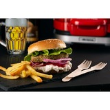 Ariete Hamburger-Grill Party Time, Elektro-Grillplatte rot/weiß, 1.200 Watt, 50's Style