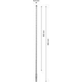 Bosch Professional EXPERT Hammerbohrer SDS-plus-7X, Ø 8mm Arbeitslänge 400mm