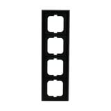 Busch-Jaeger Abdeckrahmen vierfach, Abdeckung grau, Retail