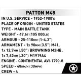 COBI Patton M48, Konstruktionsspielzeug Maßstab 1:72
