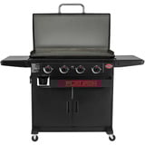 Char-Griller Flat Iron Griddle 4-Brenner, Gasgrill schwarz, Plancha mit 16 kW