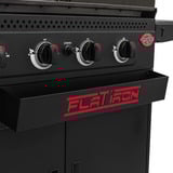 Char-Griller Flat Iron Griddle 4-Brenner, Gasgrill schwarz, Plancha mit 16 kW